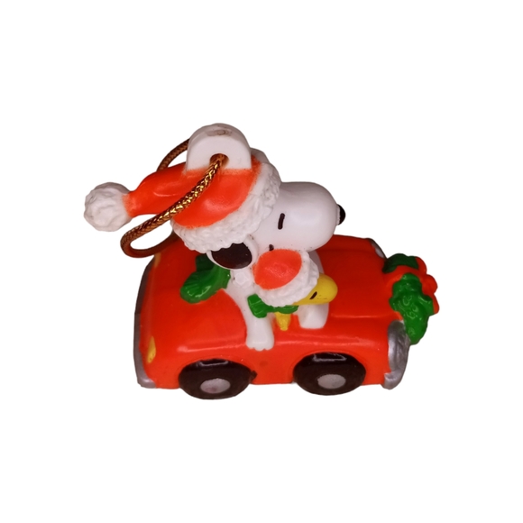 (2) Hallmark Peanuts Snoopy & Woodstock Holiday Christmas Tree Ornaments - Picture 6 of 9